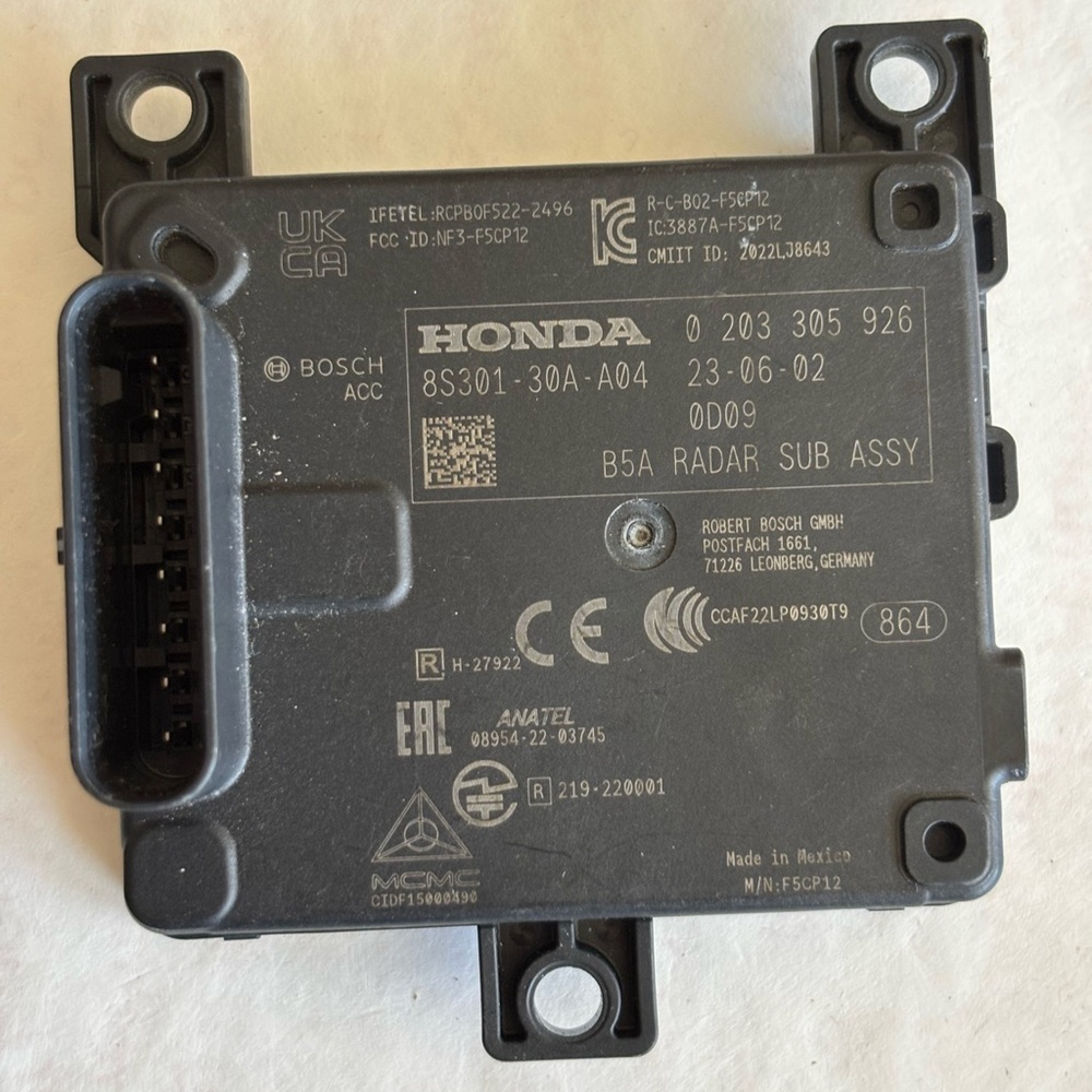 Honda Accord Adaptive Cruise Distance Sensor Radar 2023 - 2025 8S301-30A-A04